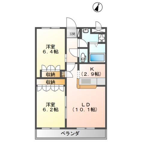 ｂｉｅｎｖｉｖｒｅ楡木 間取り図画像