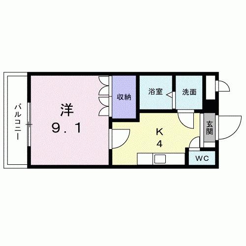 コスモシティ．来夢（102） 間取り図画像