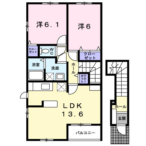 メゾン・ジェルメⅠ（201） 間取り図画像