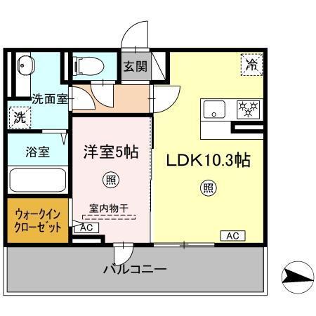コートドール7（302） 間取り図画像