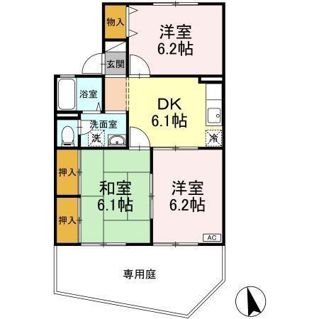 ルミエール楡木　A棟（101） 間取り図画像