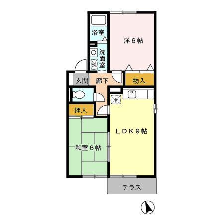 ラヴェルム　B棟（101） 間取り図画像