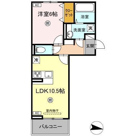 コートドール7（303） 間取り図画像