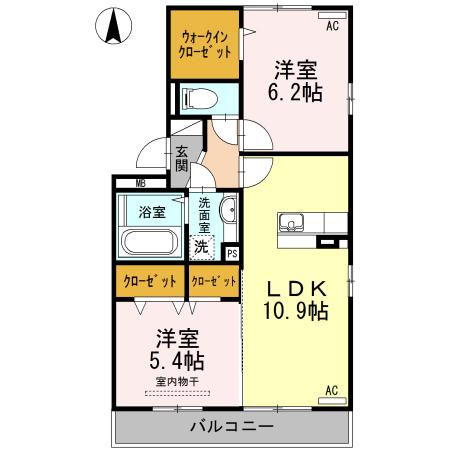 ソレイユヴィラ近見（301） 間取り図画像