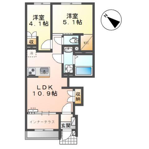サクラリアン益城 間取り図画像