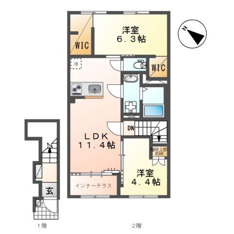 サクラリアン益城 間取り図画像