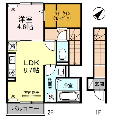 グローリー　Ｊ（203） 間取り図画像