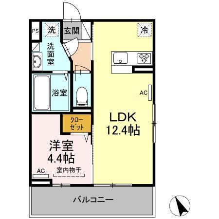 グレンディールⅢ（301） 間取り図画像