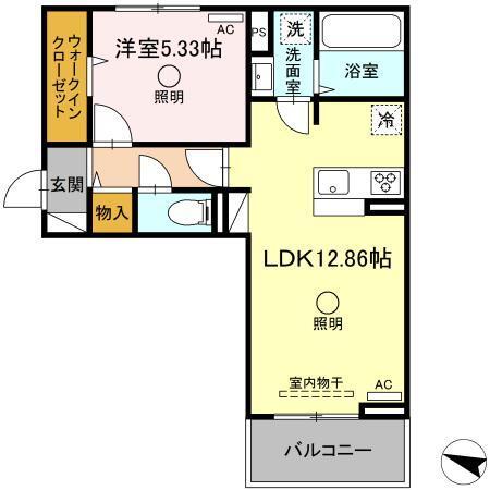ビブロスポンテⅡ（303） 間取り図画像