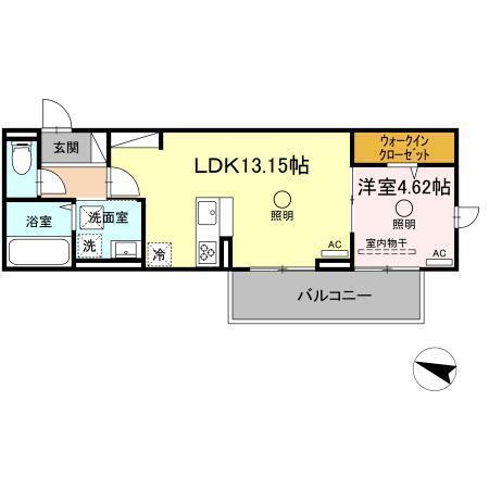ビブロスポンテⅡ（306） 間取り図画像
