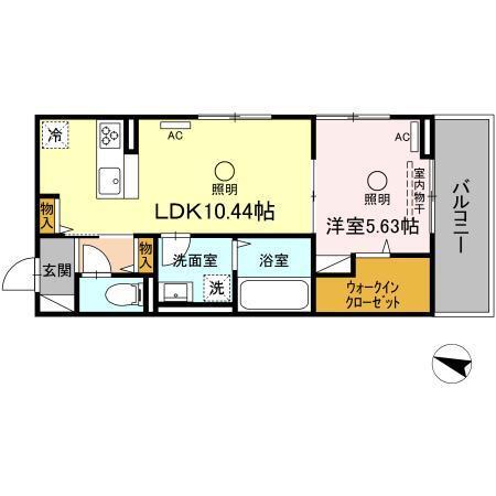 ビブロスポンテⅡ（307） 間取り図画像