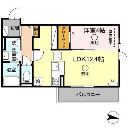 TSコート大津（102） 間取り図画像