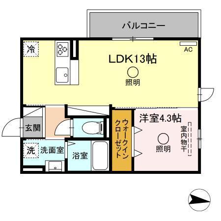 TSコート大津（201） 間取り図画像