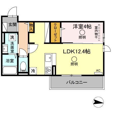 TSコート大津（202） 間取り図画像