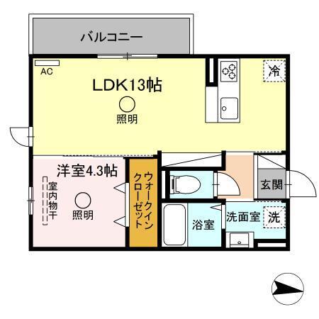 TSコート大津（205） 間取り図画像