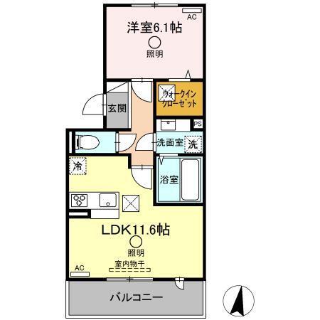 クレリア（103） 間取り図画像
