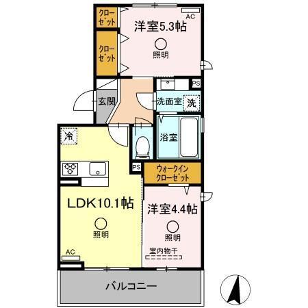 クレリア（301） 間取り図画像