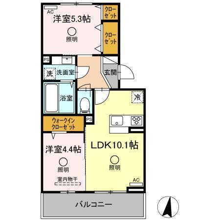 クレリア（302） 間取り図画像
