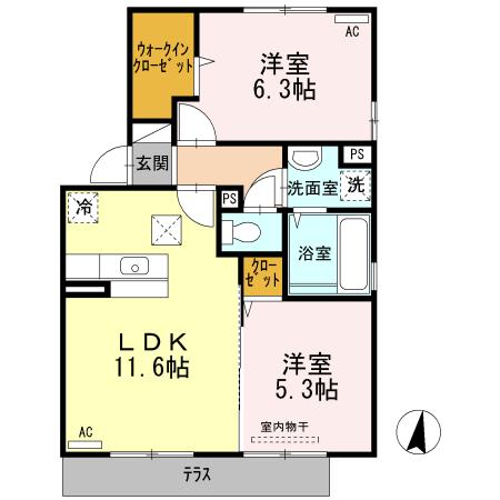 ラフィーネ青葉台（101） 間取り図画像