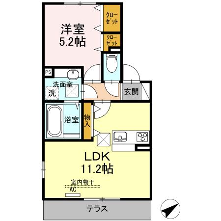 サクラハイム（105） 間取り図画像