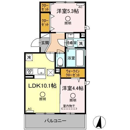 クレリア（101） 間取り図画像