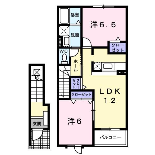 サンエイツプレインＣ（202） 間取り図画像