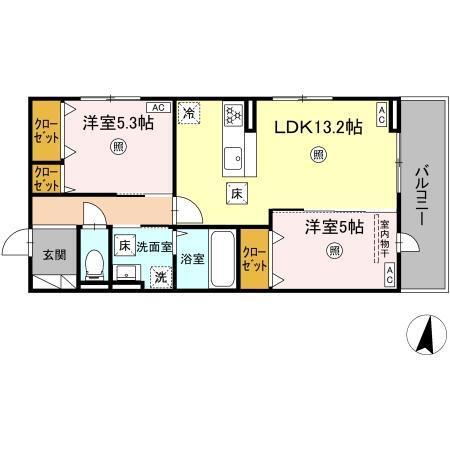 アゼリア水前寺（101） 間取り図画像