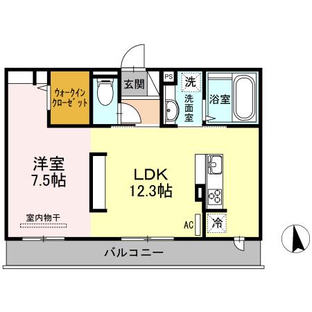 セブンリーフクローバー（202） 間取り図画像