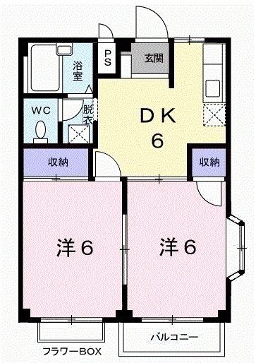 ルネッサンス立田（201） 間取り図画像