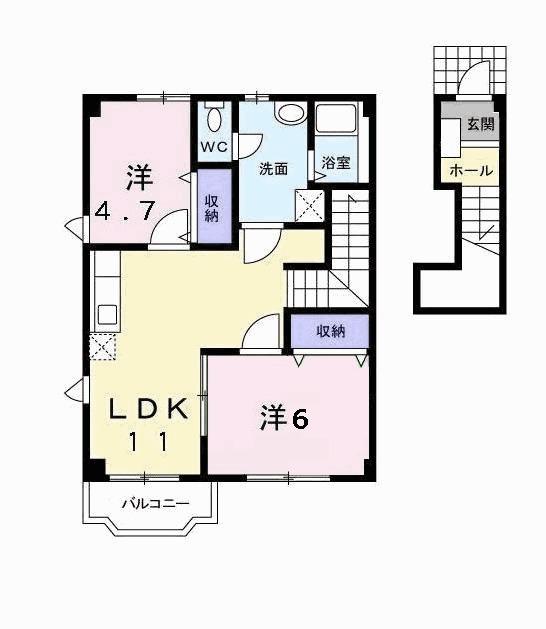 アビデ八久保（203） 間取り図画像