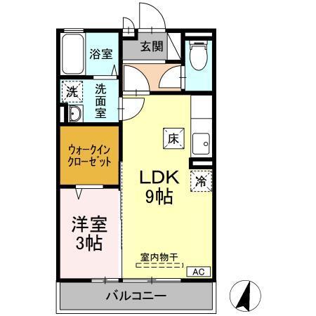 プレールルフラン（101） 間取り図画像