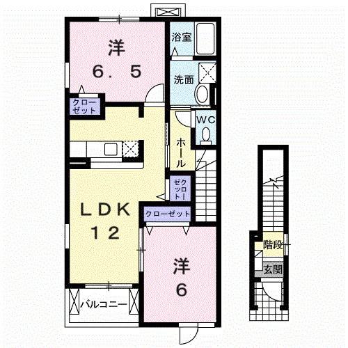 グリーンヴィレッジ（201） 間取り図画像