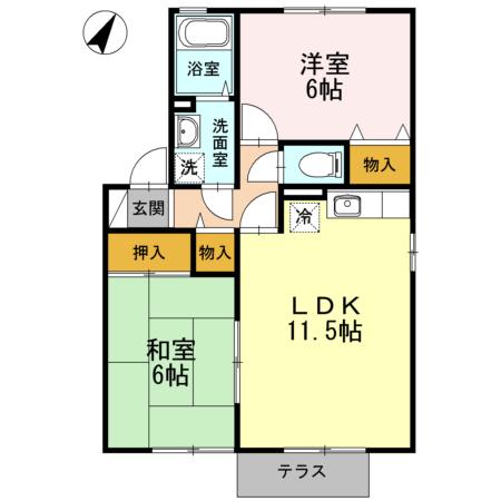 たんぽぽハウス　C棟（106） 間取り図画像