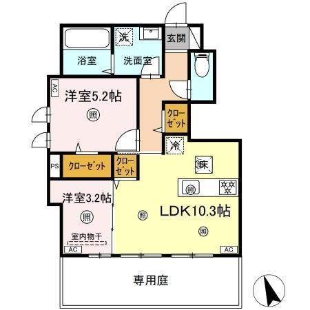アペゼ　OBG（101） 間取り図画像