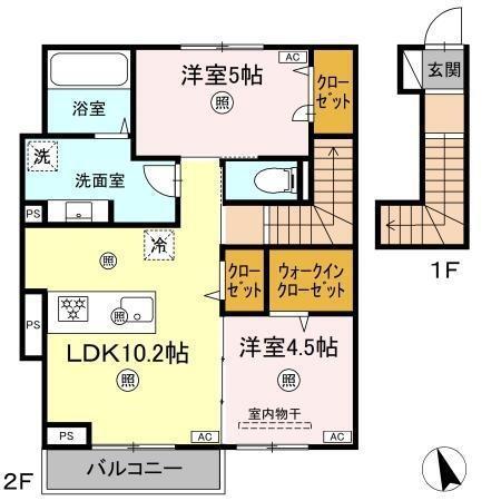 アペゼ　OBG（201） 間取り図画像