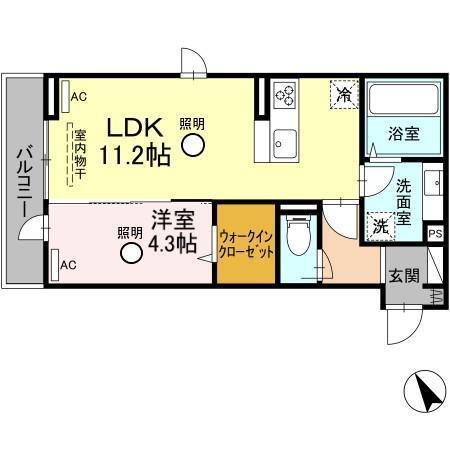 セレブ武蔵塚（302） 間取り図画像