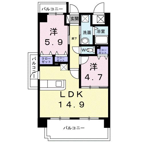 Ｍ．Ｅｔｅｒｎａｌ　Ｐｌａｃｅ（101） 間取り図画像