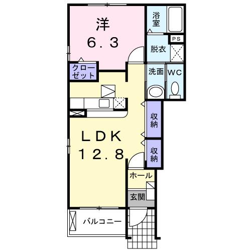 メゾンドデリエール（101） 間取り図画像