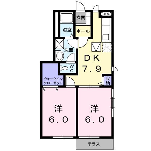 ジュネス清水（101） 間取り図画像