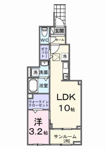 グラン・メゾン飛田Ｂ（102） 間取り図画像