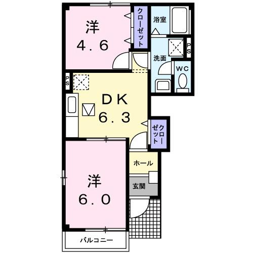 エレガントＭ（101） 間取り図画像