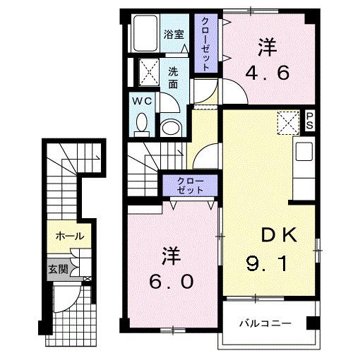 エレガントＭ（202） 間取り図画像