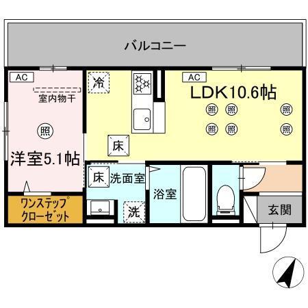 ザ　スターリング新外（102） 間取り図画像
