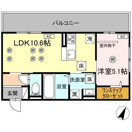 ザ　スターリング新外（103） 間取り図画像