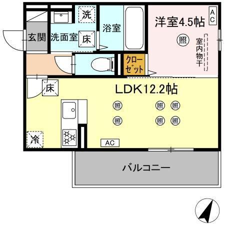 ザ　スターリング新外（105） 間取り図画像