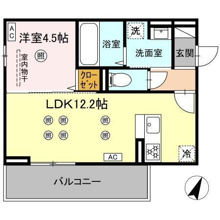 ザ　スターリング新外（201） 間取り図画像