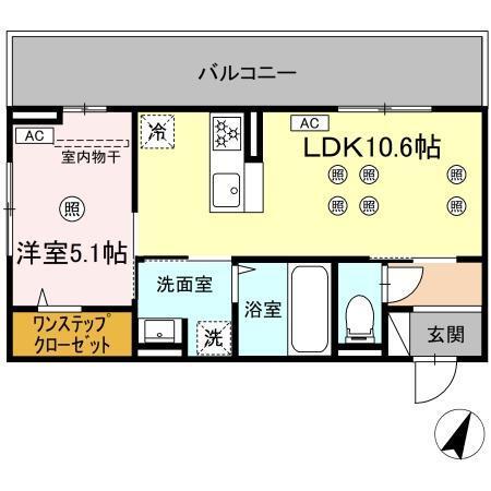 ザ　スターリング新外（202） 間取り図画像