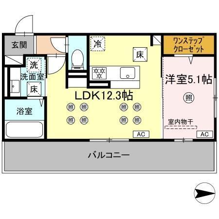 カトルカールⅡ（102） 間取り図画像