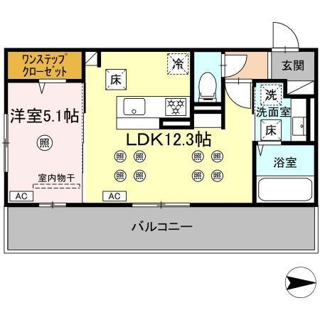 カトルカールⅡ（103） 間取り図画像