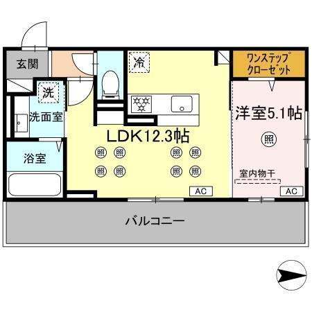 カトルカールⅡ（202） 間取り図画像